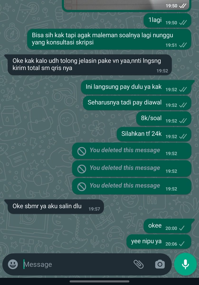 ndonserved's tweet image. HELP RT Penipu. 

Hari sial memang nggak ada di kalender, biasanya selalu payment first tapi kali ini kayak dihipnotis wkwk. Hati-hati sama @ahhyeonx atau nomer whatsapp 082176248798 / 6282176248798. Masih SMA sudah nipu, Najla? #zonauang #zonaBA