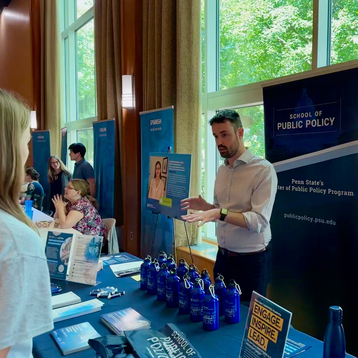 📣 Attention all aspiring Penn Staters! #SpendASummerDay is here! Stop by to learn more about our new public policy minor and the Next Gen Leadership Academy! We’ll be in Alumni Hall at the HUB from 10:00 - 11:40 a.m. today, July 31, and August 1! #WeAre #PennState #PublicPolicy