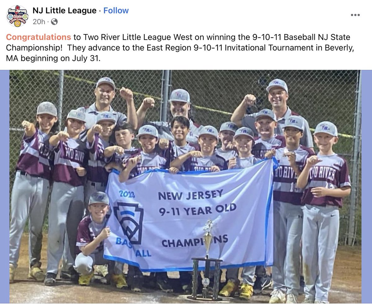 jennsalvo's tweet photo. NJ State champs! Let's gooooo Two River West! https://t.co/QFbhmadbUT