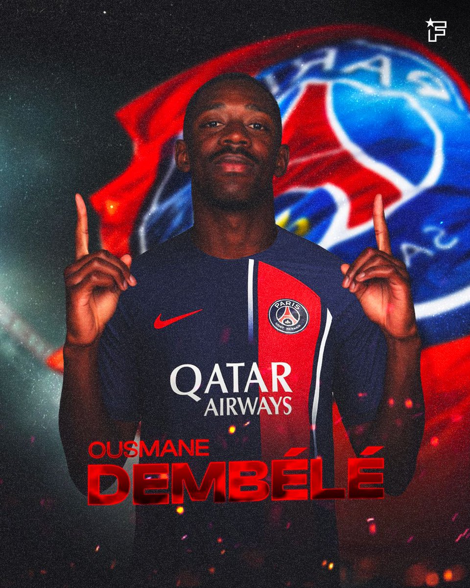 ManagingBarca's tweet photo. 🚨🚨🌕| BREAKING: Ousmane Dembélé will join Paris Saint-Germain! Total agreement reached &amp; PSG will ACTIVATE his €50M release clause imminently. @Santi_J_FM 🇫🇷☎️🔥 https://t.co/0WTtiXICTU