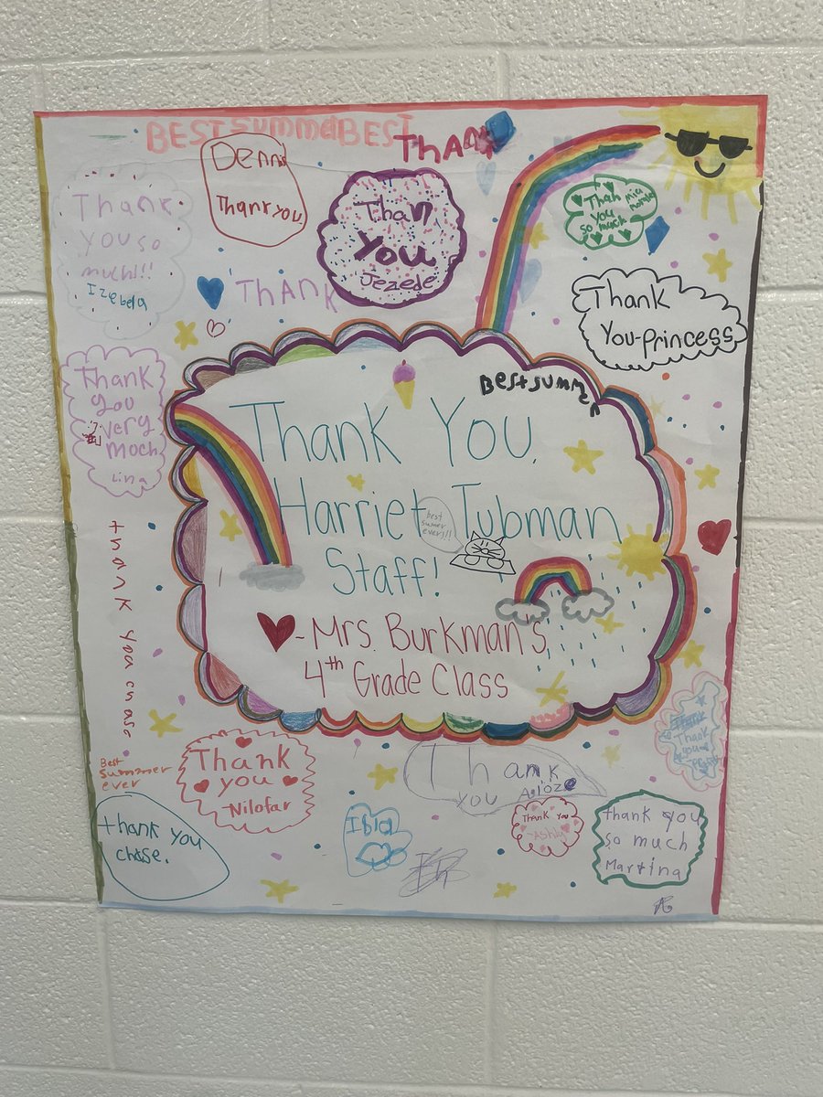 FinestEducator's tweet photo. Shout out to our wonderful summer school partners at Harriet Tubman Elementary who have been so hospitable to our Falcons! Thank you! @CavenaGriffith @HarrietTubmanES @Mr_TPayne @HarrietTubmanAP https://t.co/St9p0xXa9u