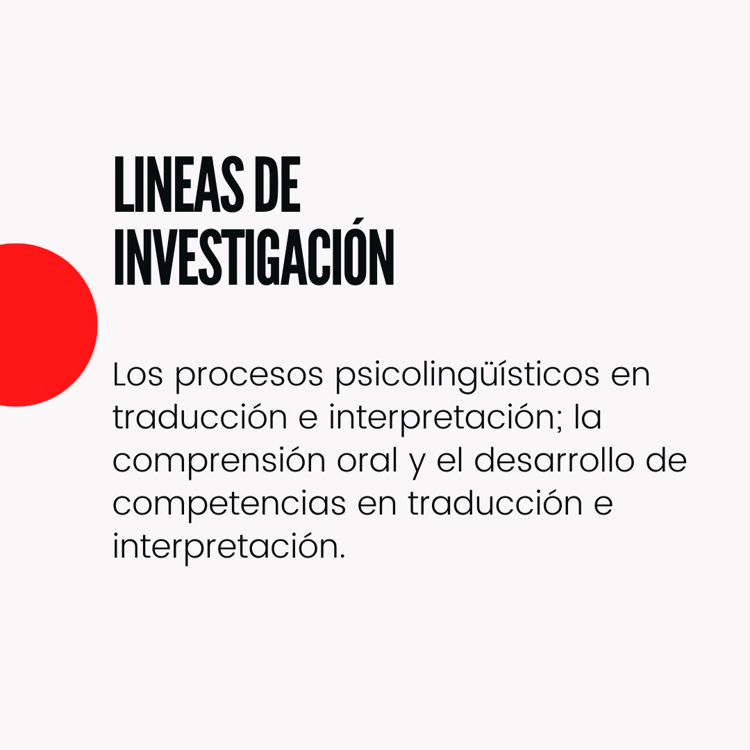 DocLingPUCV's tweet image. ⭕️ Conoce las líneas de investigación de la Dra. Díaz Galaz, una de nuestras académicas.

‼️Recuerda q el periodo de postulación a nuestro doctorado está abierto hasta el 1 de noviembre.

📍Consultas ✉️ postgradoling@pucv.cl

#docling #comprensionoral #traduccion #interpretacion