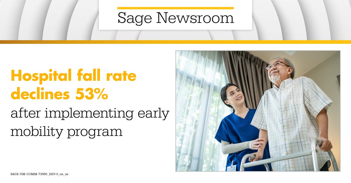 An article published in Nursing Management demonstrates the positive impact an early mobility program can have on patient outcomes. Learn more:    bit.ly/3qabOG7 #SageNewsroom