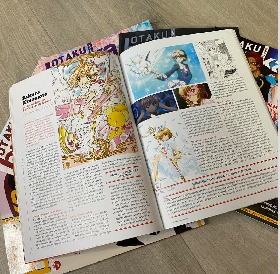 Otaku_Bunka's tweet photo. Sí, nosotros también nos preguntamos cómo es posible que Sakura no protsgonizara Icono Manga hasta el número #OB44 🤭🌸 https://t.co/SQXcORC4kb