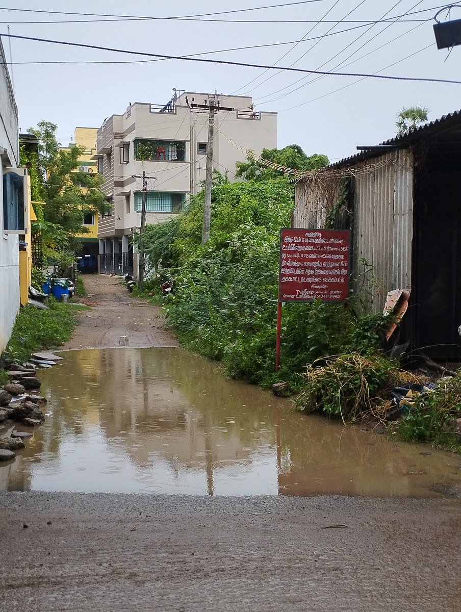 sivainnovates's tweet image. When will Dr. Ambedkar street extension, ward 189, zone 14 in pallikaranai will get sewage, storm water drain, road.  We pay property tax, water &amp;amp; sewage tax, yet nothing is being done. Several complaints in the past have been raised. #attentionneeded #GCC #road #sewage