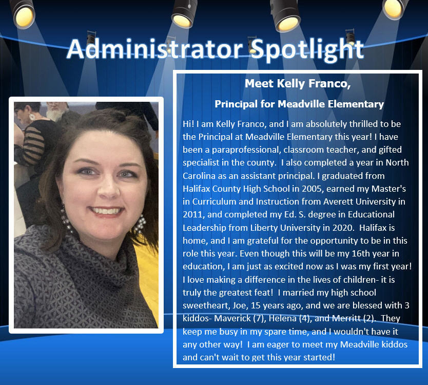 HCPSDistrict's tweet photo. Leading up to the start of the new school year, we are spotlighting our administrators! Learn more about them as a leader and person. Stay tuned for more spotlights! https://t.co/I4FeWJ2QLJ