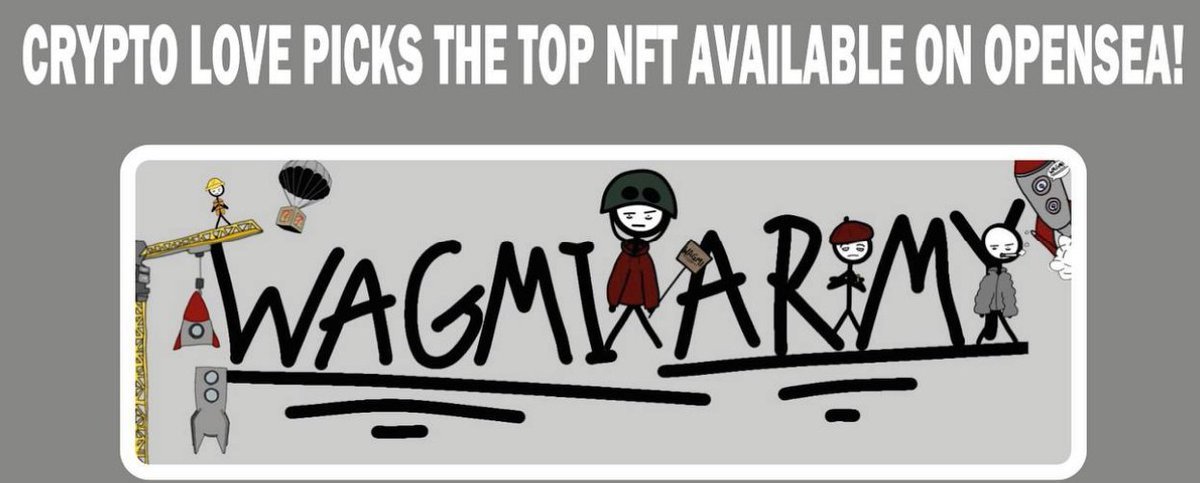 buzzcryptotoday's tweet photo. The future of NFT’s is
@wagmiarmynft
 NFT’s is no longer nonsense utilities, instead The Wagmi Army provides services to businesses such as credit card merchant services with revenues tied to our NFT’s.  
#officialwagmiarmy #wagmiarmynft #wagmiarmy #NFT $NFT #NFTCommunity #nftart https://t.co/GLz2S6X6E0