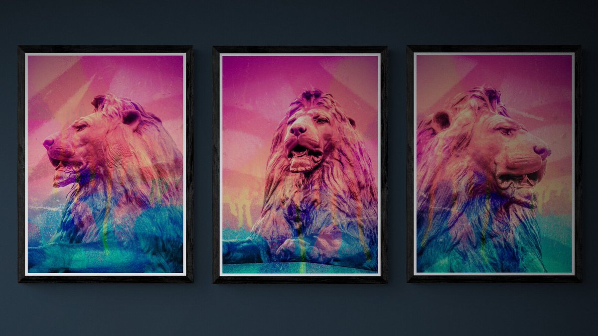 PendellDeborah's tweet photo. London contemporary wall art for sale on my website! https://t.co/976vr8436q #london #londonart #londonartist #trafalgarsquare #lion #lionart #contemporaryart #buyartonline #limitededitions https://t.co/4ZB4MROQbe