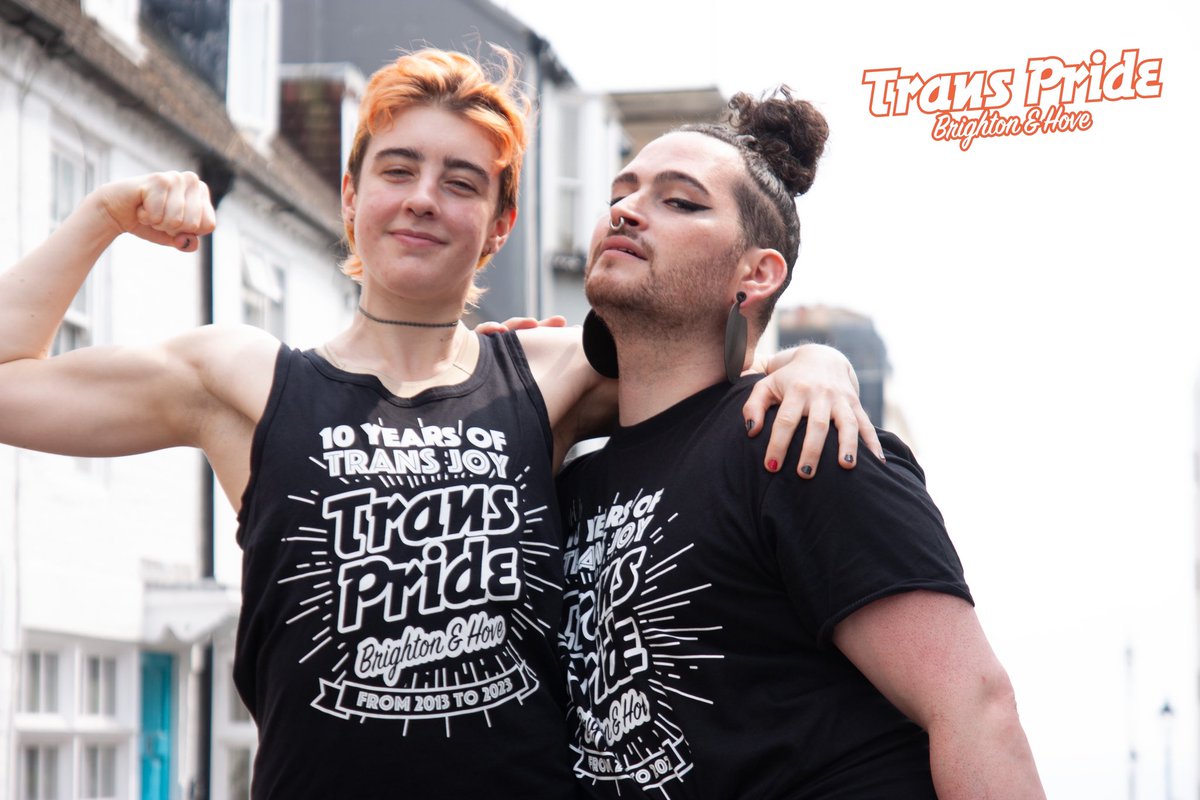 Trans Pride weekend may be over but we still have merch! Make every day a trans pride day. Click here to get your tees, vests, wristbands and tote bags: transpridebrighton.org/shop/