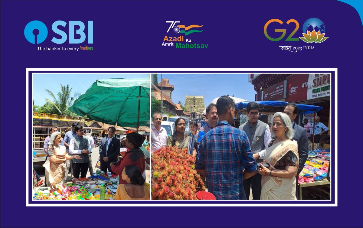 CGMSBITri's tweet photo. SBI joined hands with the GoI initiative, PM SVANidhi scheme, to support street vendors in Kerala. We carried out a comprehensive campaign to guide them on how to become self-reliant through the scheme.

 #SBI #AmritMahotsav #PMSVANidhi #UpliftingVendors https://t.co/EhZN9r12pC