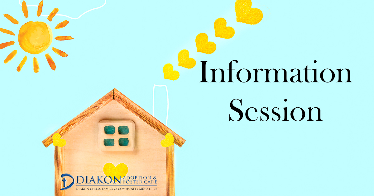 Join us August 3, 2023 from 6-8pm for an informative session learning about Diakon's Adoption &amp; Foster Care programs!          
Pre-registration is required so that the ZOOM link can be shared. Please email recruitment@diakon.org to register.          
#adoption #fostercare