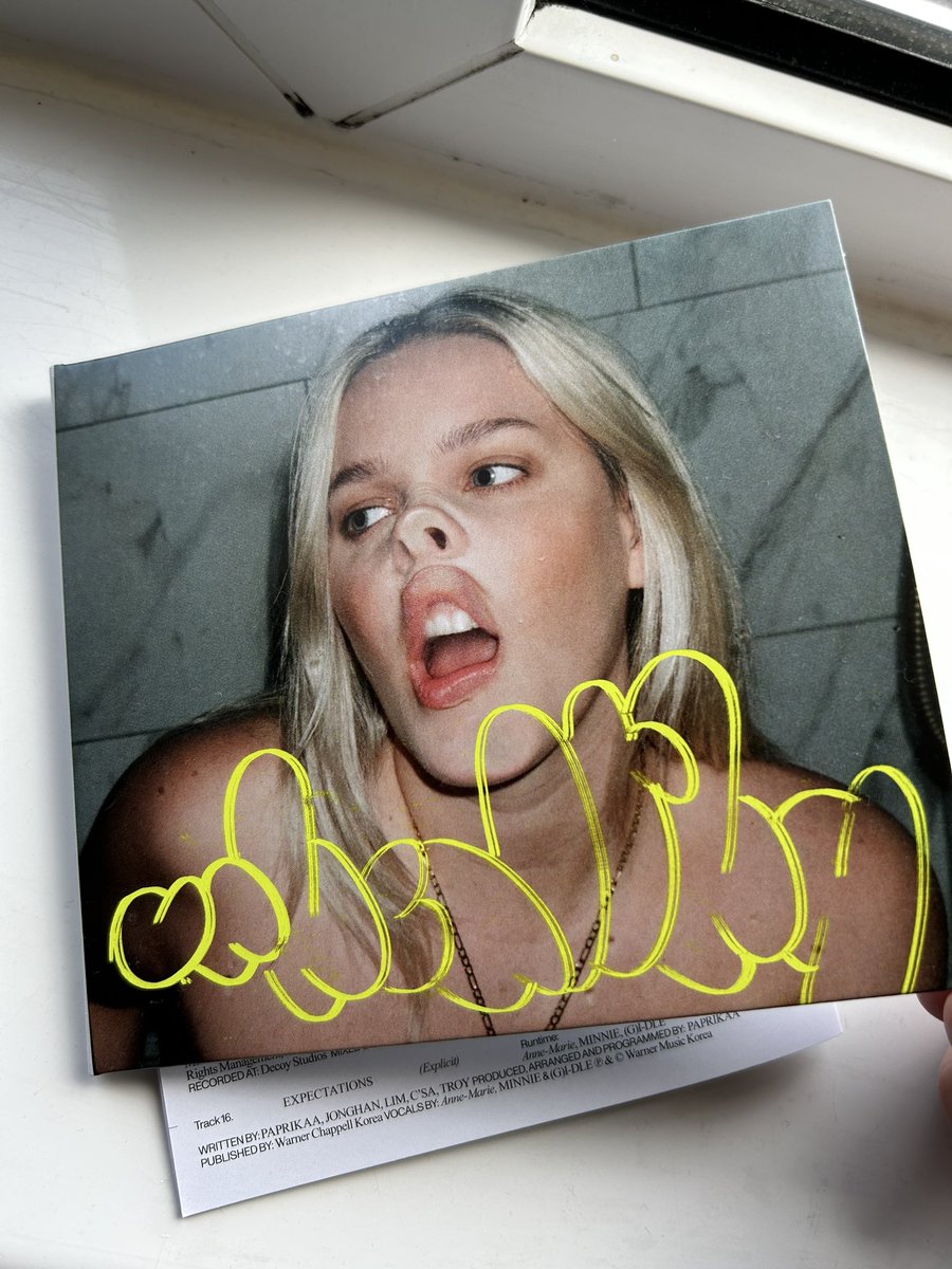 BethGould03's tweet photo. When you get your @AnneMarie  cd Delivery forgetting your name was being added to it!!! ❤️❤️ https://t.co/JQBQ6vuDP2