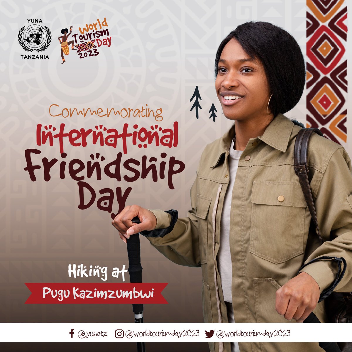 YunaWTD's tweet photo. In honor of the International Day of Friendship on 30th July, YUNA Tanzania commemorates this special occasion with a captivating hiking adventure on 29th July to Pugu Kazimzumbwi. Let's cherish the beauty of nature and celebrate the spirit of friendship! 🌿🌄 #FriendshipDay https://t.co/0JeE0tU0VH