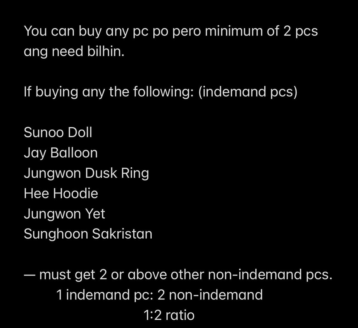 riswtb's tweet photo. NEW CLAIMING TWT | wts lfb enhypen pcs 

— mop: gcash or maya
—  mod: j&amp;t or ggx
—  payo or 3 days reservation (with 50% downpayment)
— x sensitive (some pcs have minimal marks; only visible pag tinapat sa light)
— reply mine + pc name/pic 

KINDLY READ THE NOTE. https://t.co/Ogli9VYSDD