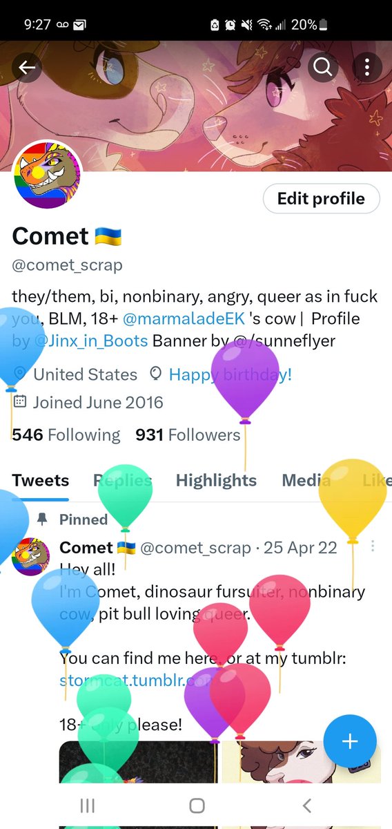 Happy balloons to me!