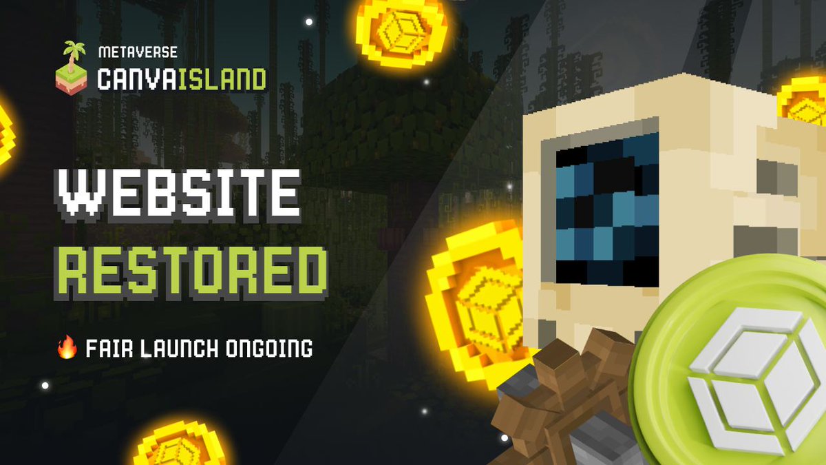 CanvaIsland's tweet photo. ⚡️ Fair Launch page was updated 📣

We ran with problem due to a huge rush of people. Website was under high DDOS attak, but now the functionality is restored and you can continue participating in #FairLaunch.

💵 BUY NOW: https://t.co/tlIx40Ke0B

#Presale End Time: 2023.07.31 14:00 (UTC)
#Uniswap listing: 1’th August

🔘0% tax 🔘Audit 🟡KYC 🟣DOXX ⚫️LP lock 🔴 Burn mechanism