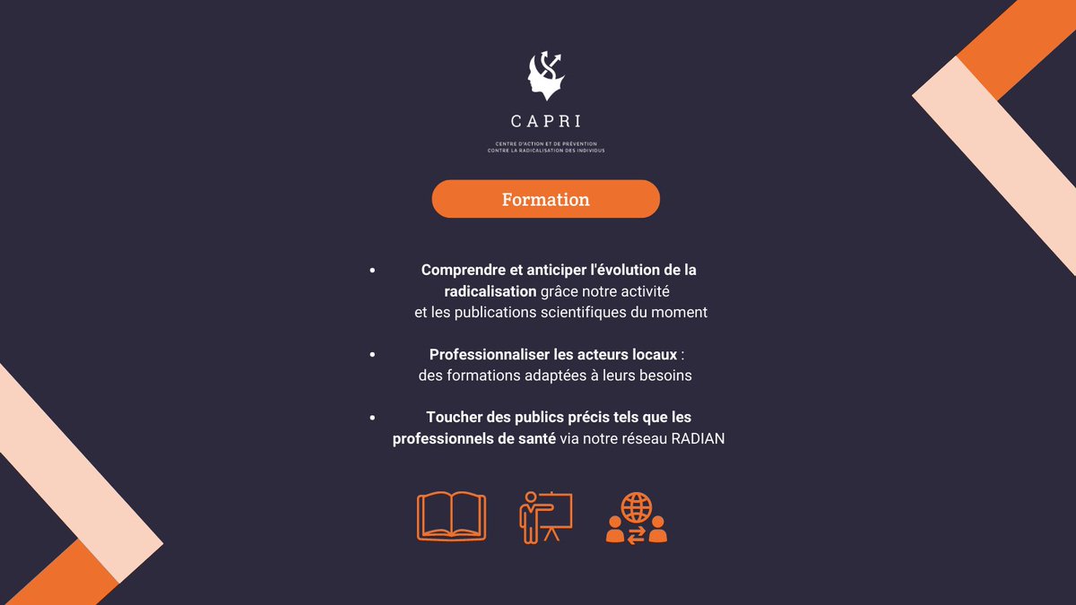 L’activité du CAPRI, c’est aussi la formation auprès de professionnels, de publics vulnérables et la mise à disposition d’outils pour une compréhension globale de la #radicalisation ! 🧑‍🏫

➡️ Pour faire appel à notre équipe : radicalisation.fr.

<a href="/ARS_NAquit/">ARS Nouvelle-Aquitaine</a>