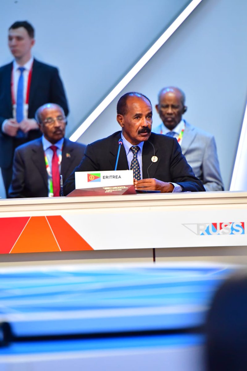 hawelti's tweet photo. But first and foremost, the onus is on Africa to fully articulate its vision &amp; objectives, and, effectively leverage its potential, Pre. Isaias stressed.  President Isaias thanked President Putin for the initiative he took to convene the Summt &amp; for his invaluable contributions. https://t.co/SMqX8PMZLx