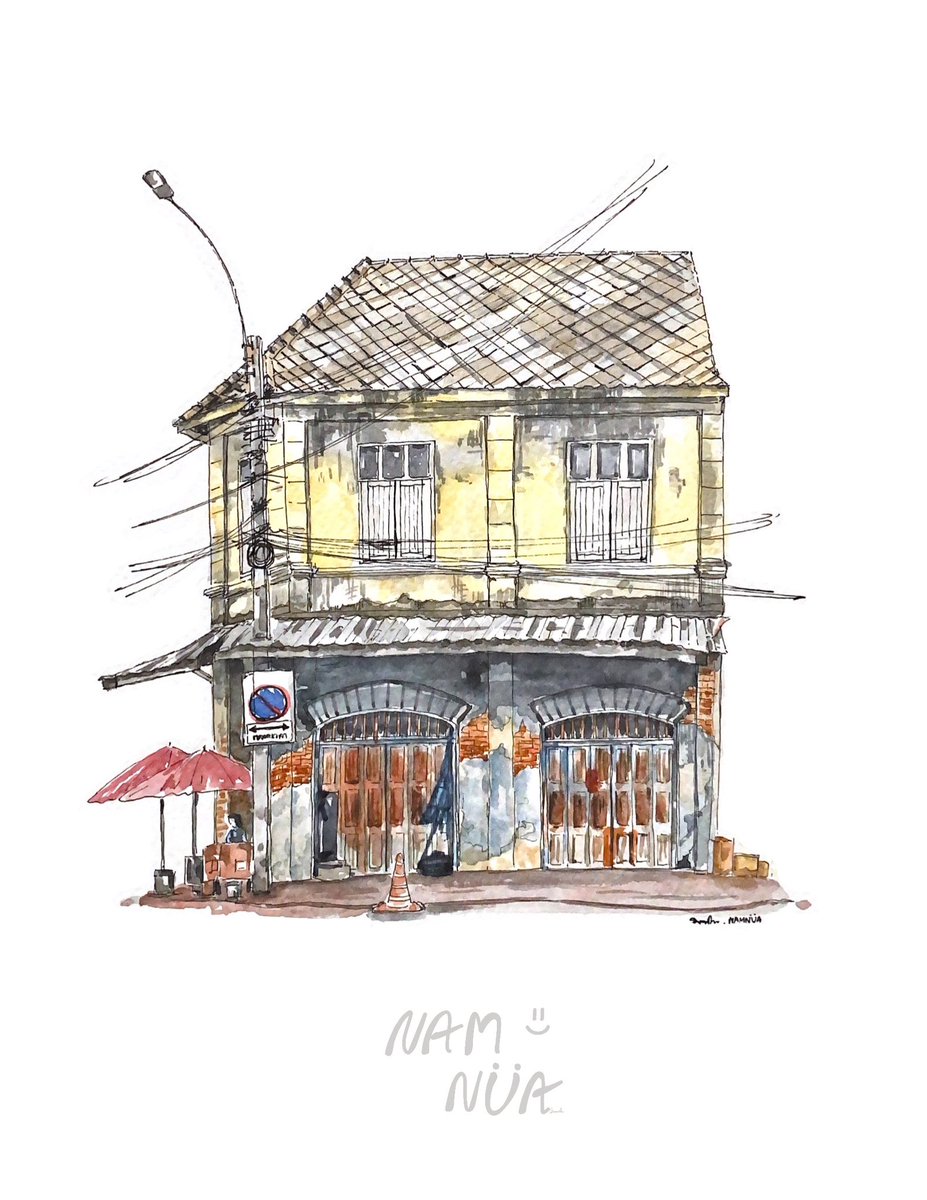 innamms's tweet photo. ตึกเก่าที่มีเสน่ห์ในแบบของมัน 🏚️
❣️ย่านสัมพันธวงศ์
#ภาพประกอบ #ภาพประกอบสีน้ำ #ภาพวิวสีน้ำ #ภาพประกอบสถาปัตยกรรม #art #artist https://t.co/m2apnIJtu4