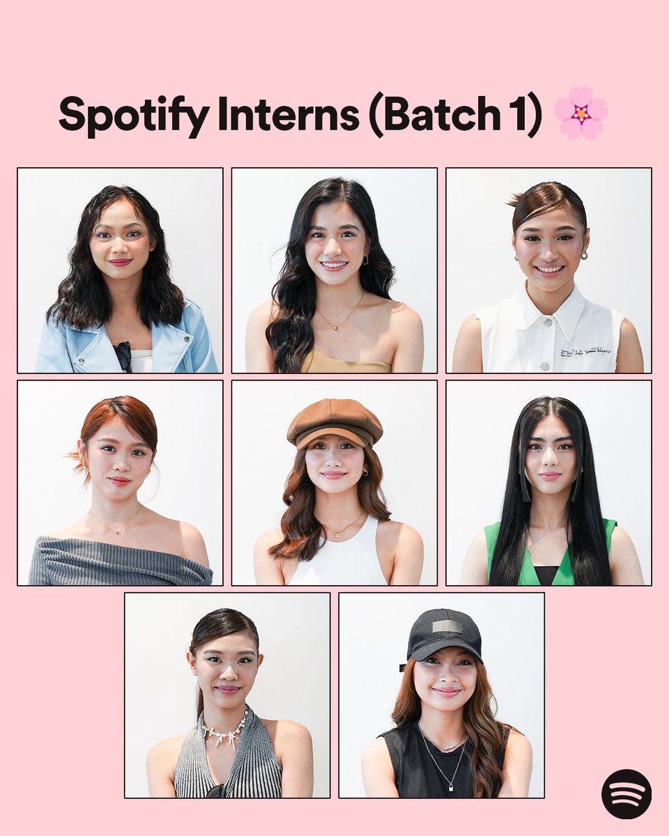 Andito na ang 1x1 photos ng aming Spotify Interns Batch 1! We Feel Good about their application and we can tell that they're Born To Win 😉 <a href="/BINI_ph/">BINI_PH</a> 💚🌸