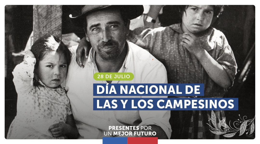 👩‍🌾👨‍🌾Cada 28 de julio conmemoramos el #DíaDeLasyLosCampesinos recordando la publicación de las leyes de la Reforma Agraria y de Sindicalización Campesina. Saludamos a las y los campesinos, reafirmando nuestro compromiso de avanzar por la Agricultura Familiar Campesina e Indígena.