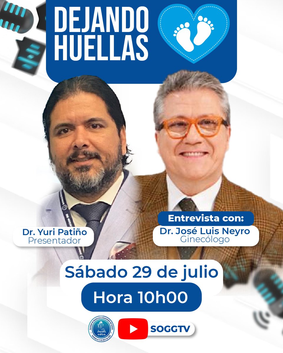 SoggOrg's tweet photo. Los invitamos a ver #DejandoHuellas una producción de nuestro canal digital #SOGGTV.

Nuestro invitado es el Dr. José Luis Neyro, ginecólogo español, con quien trataremos el tema: Vitamina D y la salud de la mujer.

Suscríbete a https://t.co/4greJezZTM
#Ginecología #SOGG #YouTube https://t.co/HsJLADxAVU
