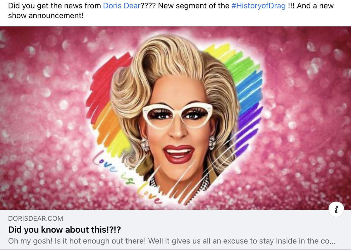 DeFTheatricals's tweet photo. Did you get the news!!! A new chapter in my #HistoryofDrag mini series and a NEW SHOW ANNOUNCEMENT! Click here: https://t.co/zvB5P2JrNc
#dragqueen #lgbthistory #cabaret https://t.co/B5zQz2SXwb