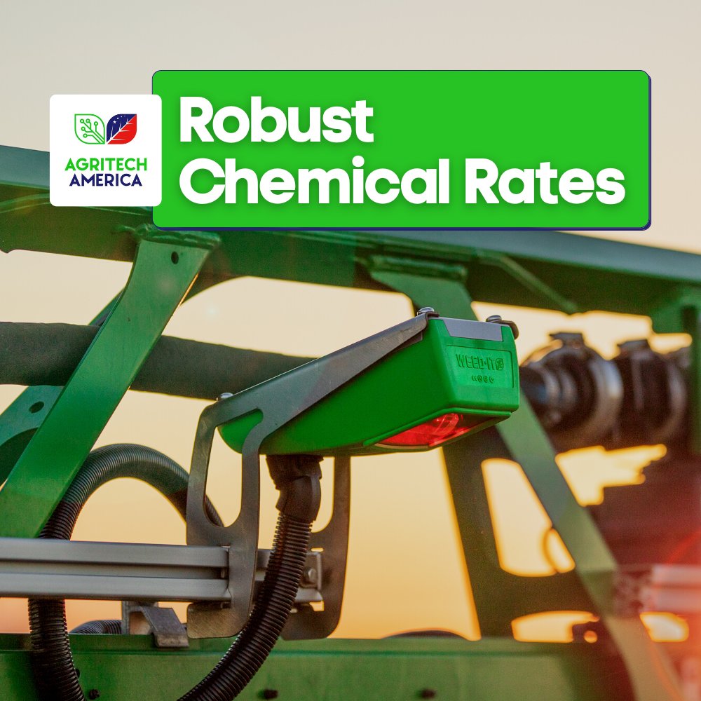 AgritechAmerica's tweet photo. The @weedit_ allows you to focus all of your spraying directly onto the weeds. This means you can use robust chemical rates and tackle resistant weeds throughout the season.

A new, sustainable era of farming is here, and the WEED-IT is leading the way! https://t.co/s3QyeG2IFY https://t.co/nwWOnbvR4B