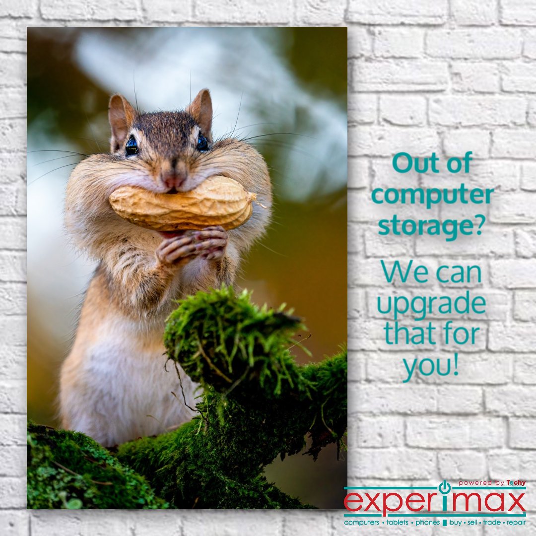 EXMRichmond's tweet image. Running out of space on your computer? Ask us about upgrading your computer storage and have enough room for all your digital needs! Data transfer included. #techsolutions #MoreStorage #UpgradeYourPC #TechSupport