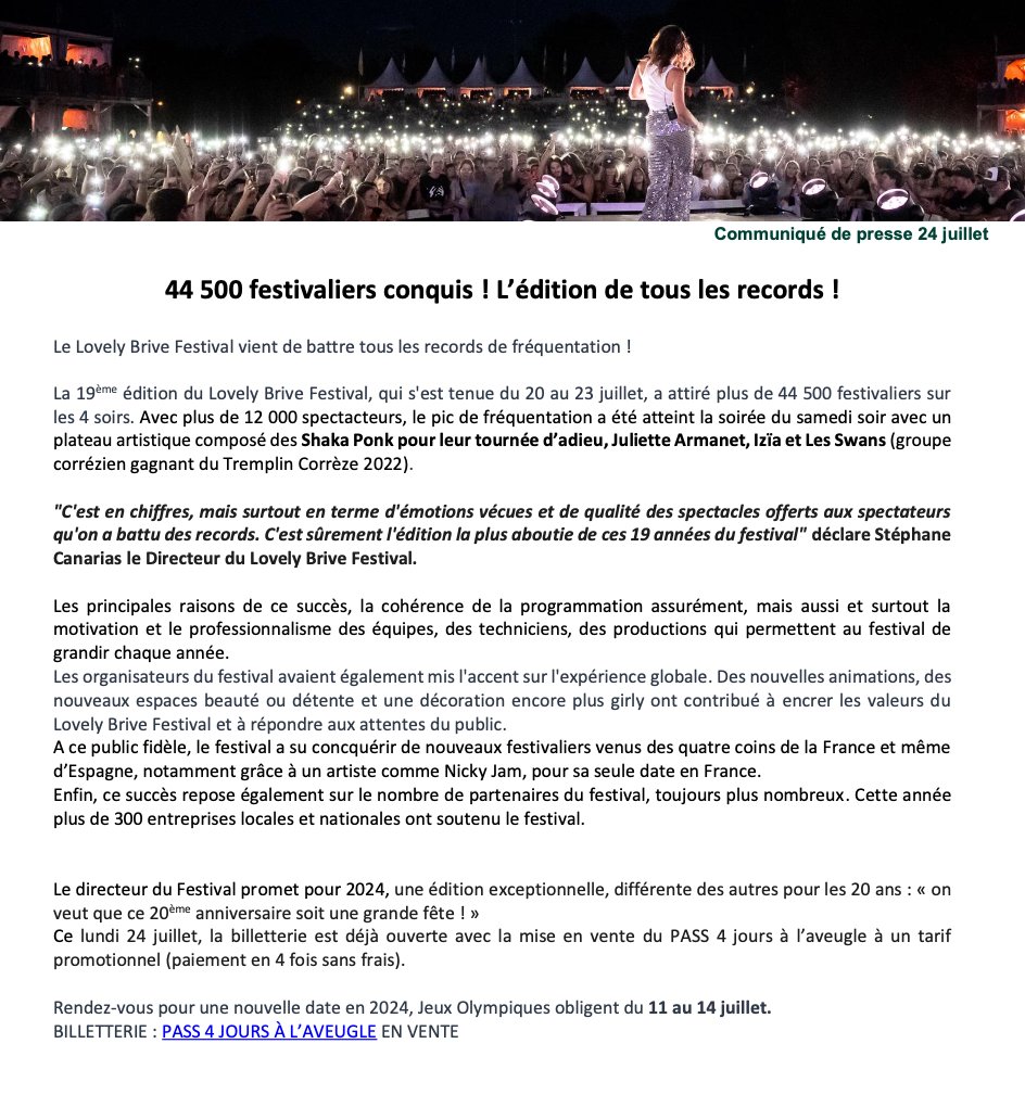 Lovely Brive Festival🩷 tweet media