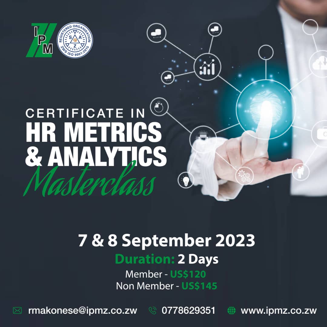 Register today for a Certificate in HR Metrics via the link below. 

forms.office.com/r/zr0wmi1iYn

 #HR #IPMZ