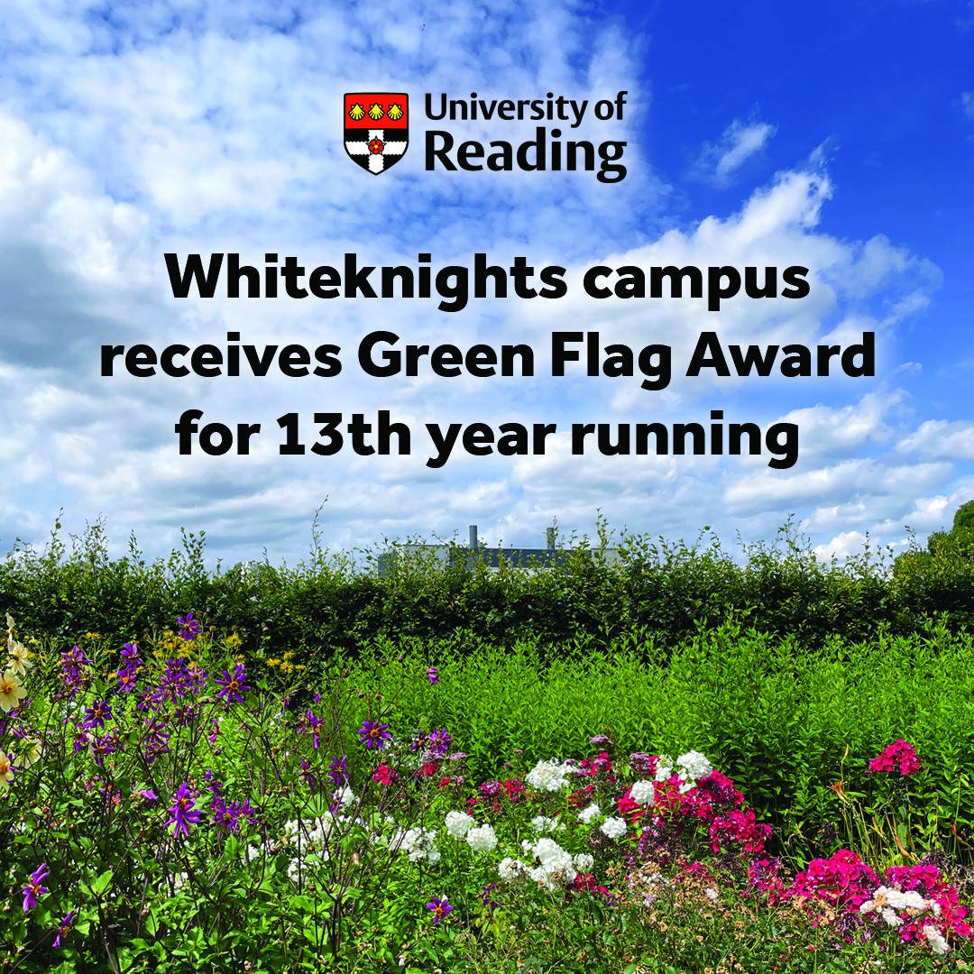 A 13th annual Green Flag Award has been given to Reading’s Whiteknights campus, recognising it as one of Britain's top green spaces. 💚 Set within 134-hectares, the campus is a haven for wildlife including 🐟🦆🐝 and we are so lucky to have such an incredible place to call home.