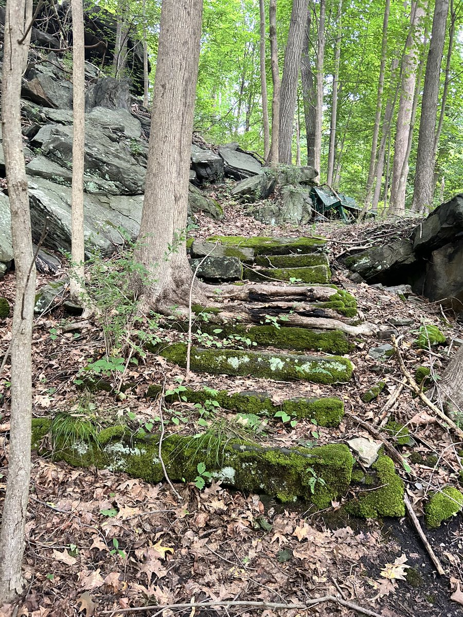 TyMullins's tweet photo. First amusement park today, Rock Point. Looks like we just missed it being open… by 112 years 😉 Some cool remnants of the namesake overlook and the Shoot the Chutes https://t.co/CSUZ54BeZa