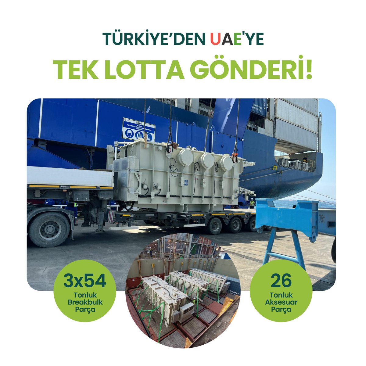 originfgl's tweet photo. Toplamda 188 tonluk gönderiyi tek seferde Türkiye'den UAE'ye başarıyla ulaştırdık!

We successfully delivered the shipment of 188 tons in one lot from Türkiye to UAE. https://t.co/qpm6pLQmEd