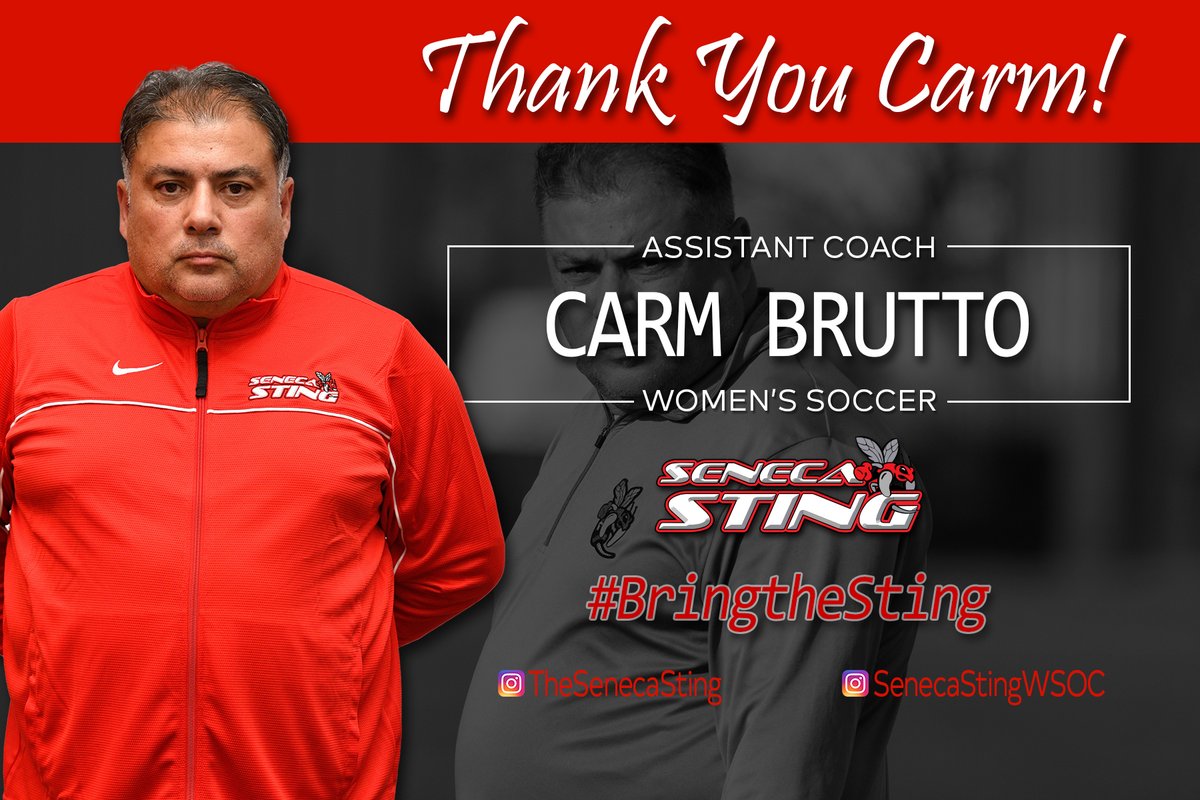 Seneca Sting (@senecasting) on Twitter photo We want to thank Carm Brutto for his many years of commitment to the #Sting soccer teams. Carm's dedication, passion and energy for <a href="/senecacollege/">senecacollege</a> and the sport of soccer are unmatched.
#BringtheSting We want to thank Carm Brutto for his many years of commitment to the #Sting soccer teams. Carm's dedication, passion and energy for <a href="/senecacollege/">senecacollege</a> and the sport of soccer are unmatched.
#BringtheSting
