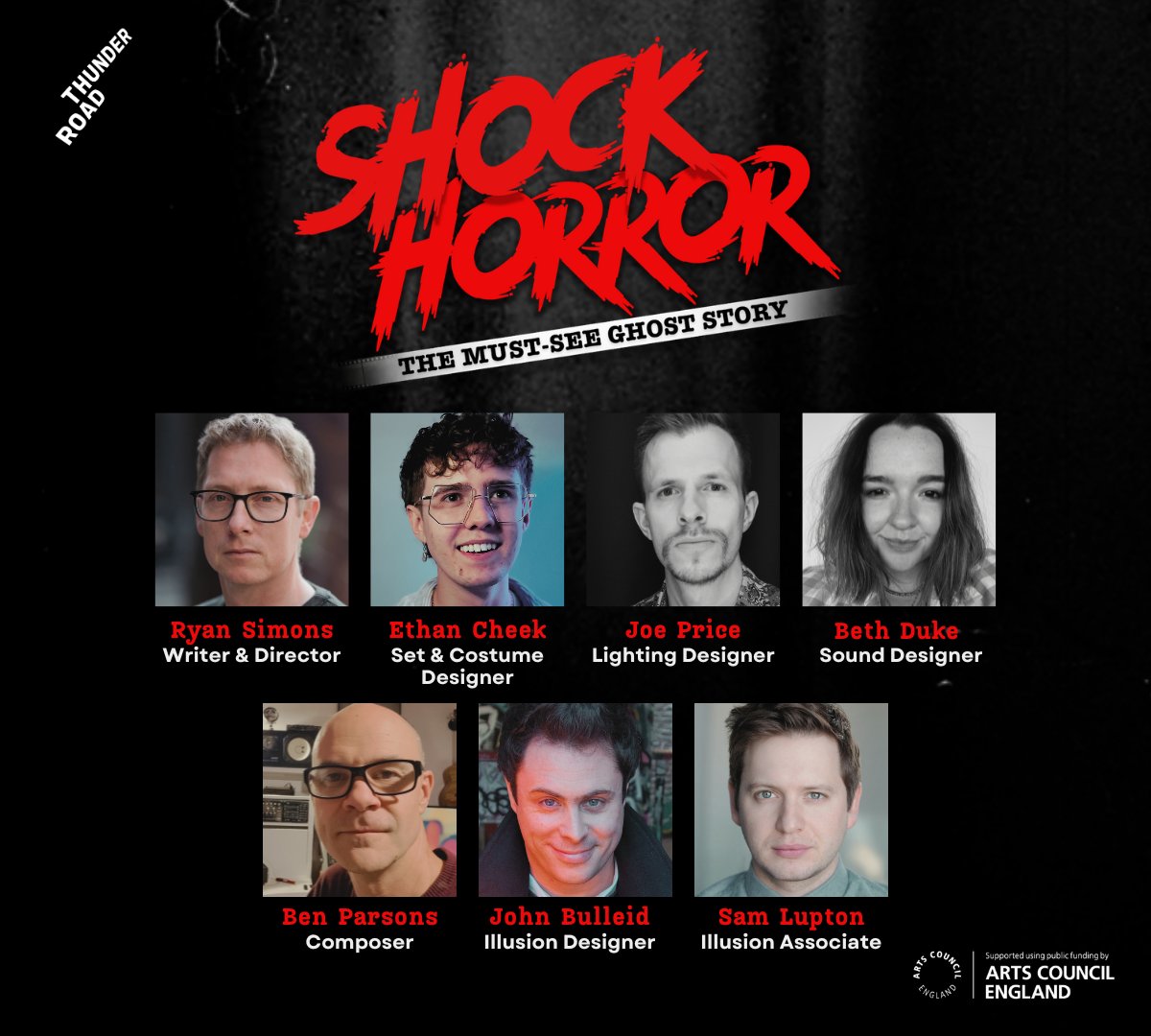 Creative Team announcement for #ShockHorror: The Must-See Ghost Story 👇

Read more about the creative minds behind our brand new ghost story touring this Autumn at bit.ly/47a5YVH

<a href="/Ryanwritesfilms/">Ryan Simons</a> <a href="/John_Bulleid/">John Bulleid</a> <a href="/benparsonsmusic/">@benparsonsmusic</a>