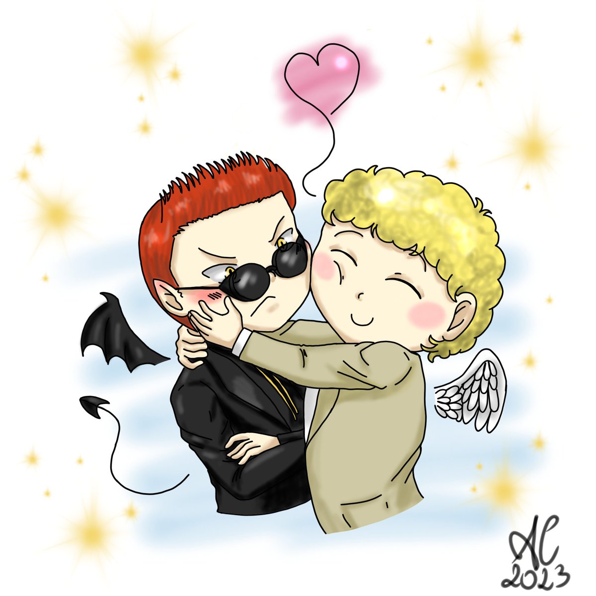 Ale_creation2_0's tweet photo. The new season of #GoodOmens is finally out!!! ❤️❤️ tell me in the comments if you are also a huge fan of @neilhimself  😍
#goodomensfanart #goodomensprime #GoodOmens2 #terrypratchett #neilgaiman #DavidTennant #michaelsheen #DigitalArtist #digitalart #Digital #artwork https://t.co/RLTBe6zT9Y