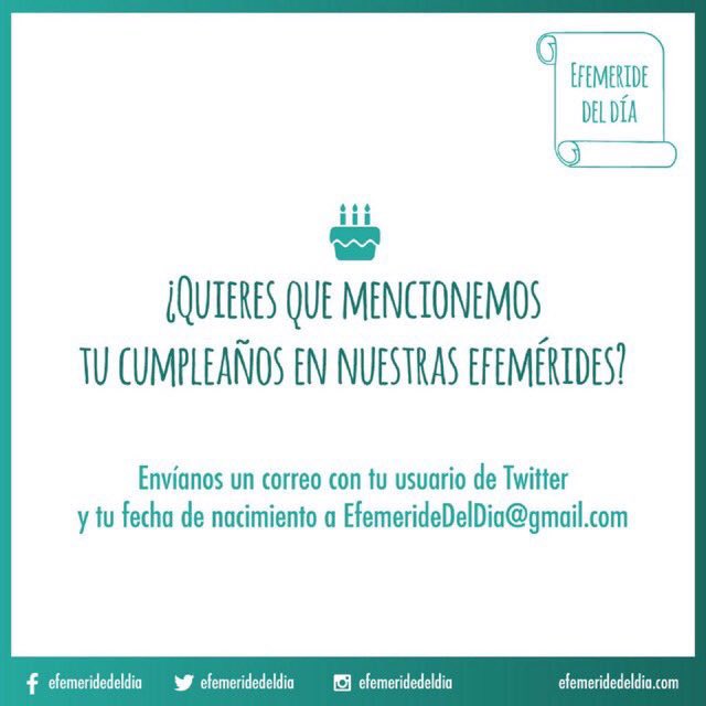 EfemerideDelDia's tweet photo. #UnDiaComoHoy #28J celebran #cumpleaños 

@levileines 
@Moisesalcaldev 
@globautista
@CazalsDirector
@leydifabiola2
@Rodrigx25
@GIJanne https://t.co/P5HwwMqkbl