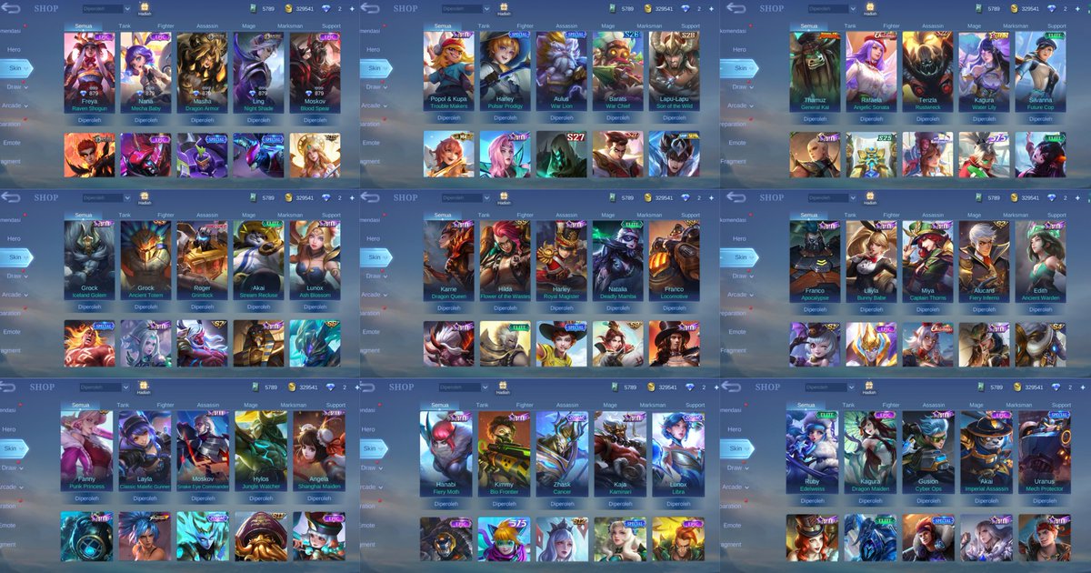 cegqil's tweet photo. ❗️WTS ❗️akun ml idaman mage/tank/support

banyak skin eplim sampe event limit disini, dari kagura soryu, angela aspirant, selena thunder flash, chou stun, yss colle

💰 : start from 2jt, free nego sampe puas! 

[#wtsakunml #wtsmlbb #zonauang #zonabu #zonajajan #jualbeliml] https://t.co/H9n0WfEf2c