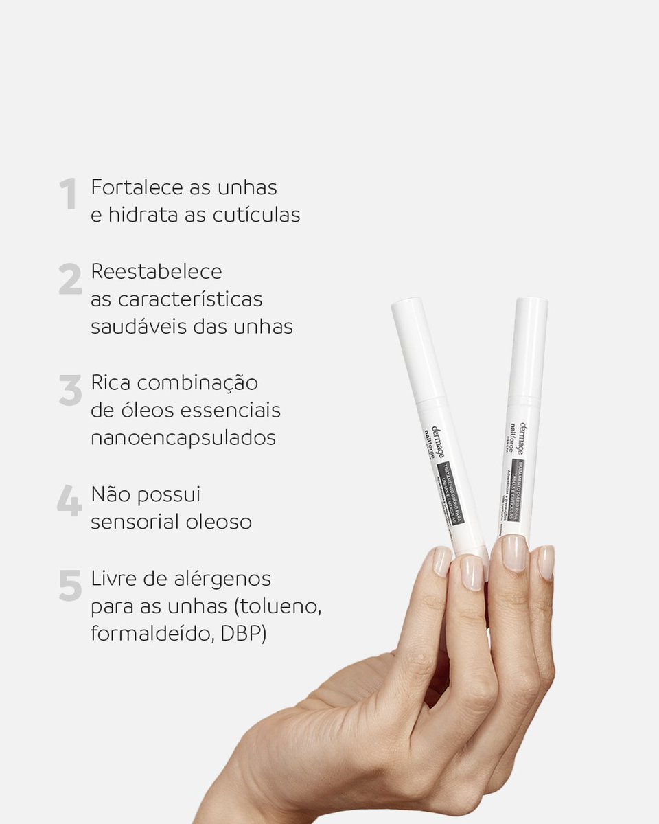DermageBrasil's tweet photo. 5 motivos para usar o Nail Force Caneta! 💅

Quem já testou? https://t.co/GKLCPwlNOi