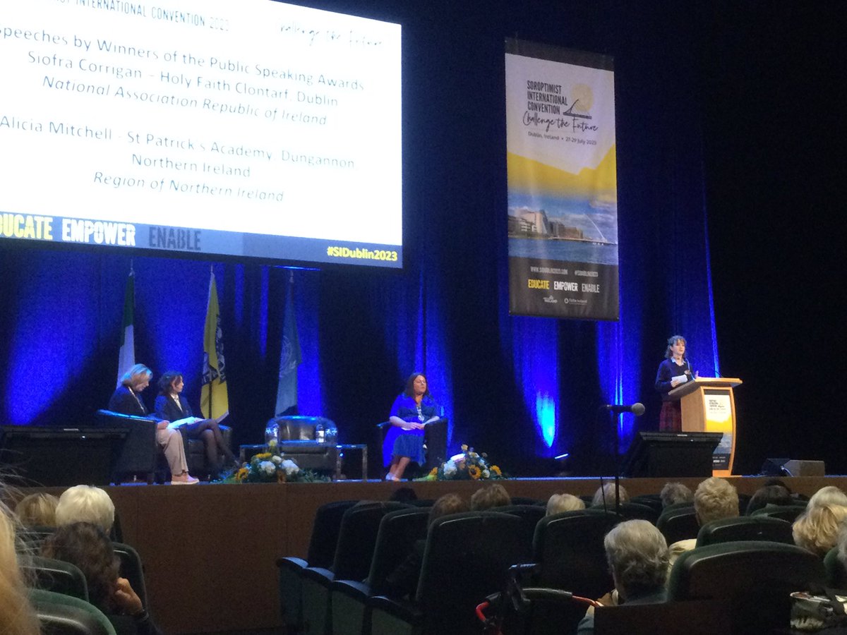 Sarah McCormack (@sarahsoroptimis) on Twitter photo Winners of both the North & South Soroptimists Public Speaking competitions 2022 presenting their speeches so confidently <a href="/SIDublin2023/">SI Convention Dublin 2023</a> to an audience of over 1,600 @SIGBI1 Winners of both the North & South Soroptimists Public Speaking competitions 2022 presenting their speeches so confidently <a href="/SIDublin2023/">SI Convention Dublin 2023</a> to an audience of over 1,600 @SIGBI1