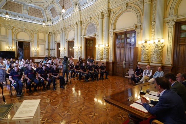 BomberosVLL's tweet photo. Esta mañana ha tenido lugar el acto de toma de posesión de 19 nuevos compañeros 🧑‍🚒🧑‍🚒. ENHORABUENA Y BIENVENIDOS!!! https://t.co/GVroU17OUH