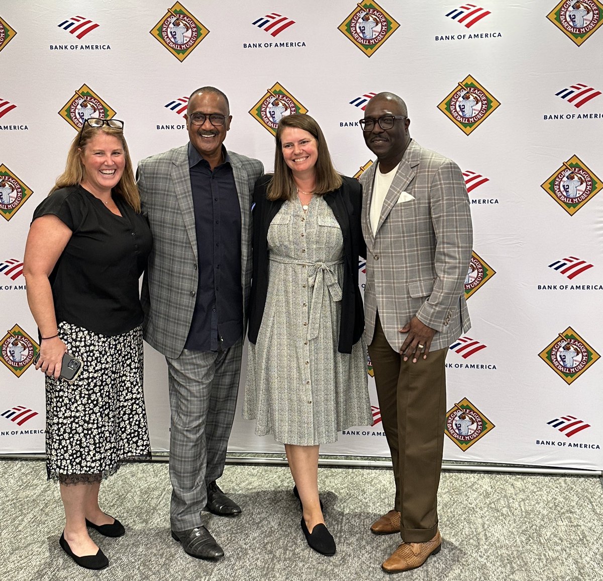 What a great day! Bob and Jim are both absolute legends. Proud of <a href="/BankofAmerica/">Bank of America</a>’s partnership with <a href="/NLBMuseumKC/">Negro Leagues Baseball Museum</a> and <a href="/nlbmprez/">Bob Kendrick</a>.
