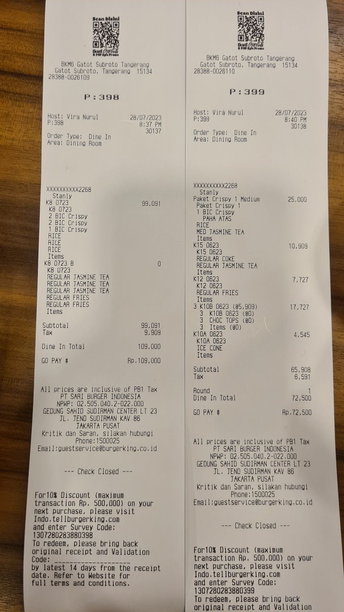 Stxnly's tweet photo. @BurgerKing_ID Ga usa ngadain promo klo pelayanan kasir nya sucks. Kasir ama kepala toko jutek bgt. Nyesel dtng ke @BurgerKing_ID Gatot Subroto Tangerang hari ini. Shame on you. https://t.co/wlOHEbrQPV