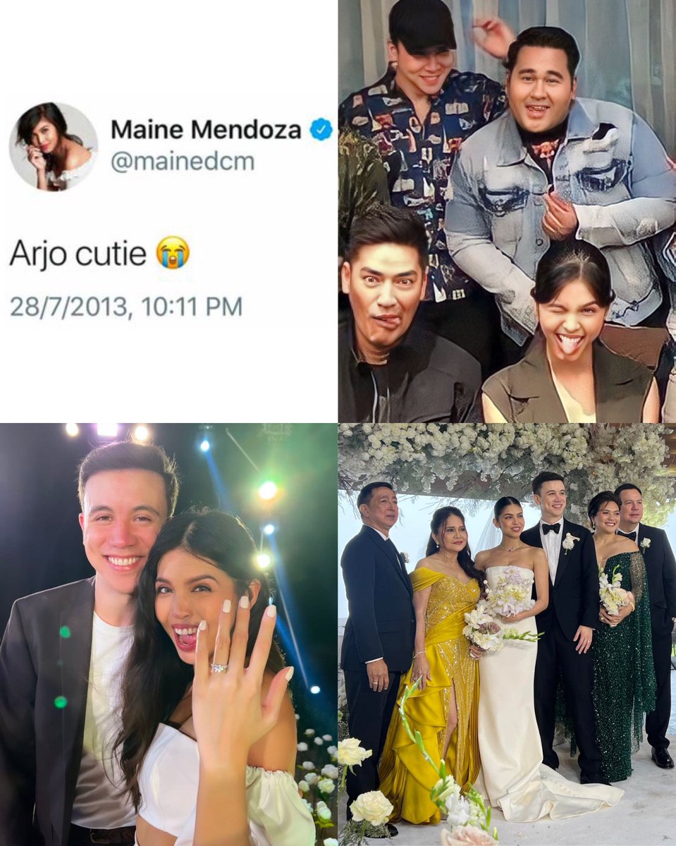 Exactlty 10 years today. Literal na Pinagtagpo at itinadhana. 😭🥰🥰🥰 #ArMaine 

A day to remember: JULY 28 Armaine lovestory timeline:

July 28, 2013  Maine Mendoza tweet
July 28, 2018  First meeting
July 28, 2022  Engagement
July 28, 2023  Wedding

#MaineMendoza #ArjoAtayde