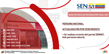 FALCON_SENIAT's tweet photo. Trámites de actualización del RIF por vencimiento.
#SENIATPotenciaLaEconomía https://t.co/ZxAz9XS0vc