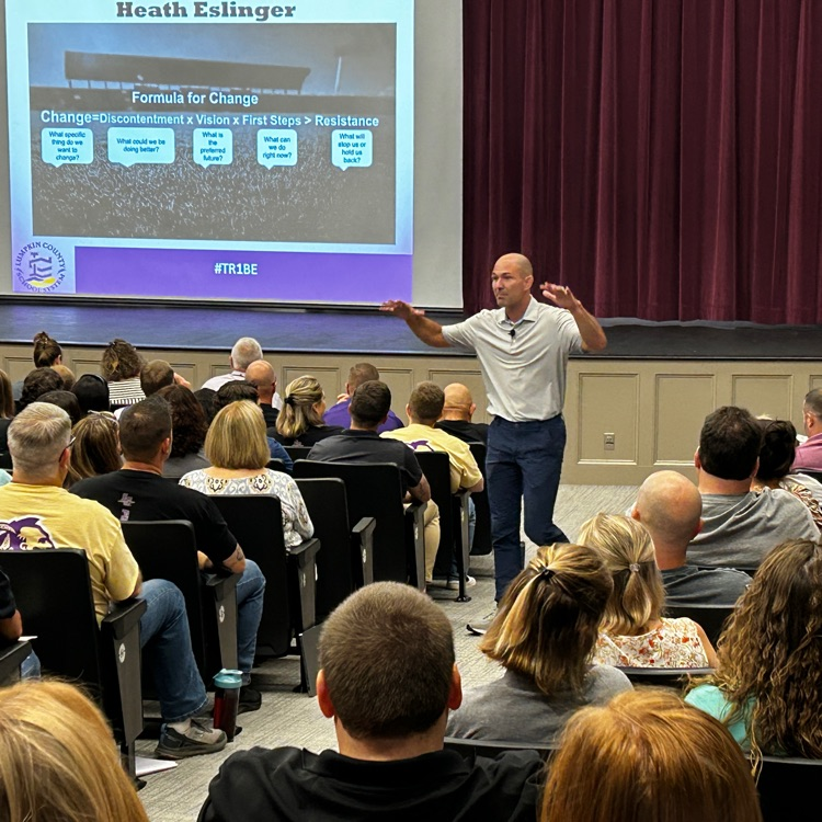 Lumpkin County Schools (@lumpkinschools) on Twitter photo "What gets rewarded, gets repeated." Thank you, <a href="/HeathEslinger/">Heath Eslinger</a>, for your important, encouraging message to our educators this morning!
#TR1BE #ABetterWay #BetterEveryDay "What gets rewarded, gets repeated." Thank you, <a href="/HeathEslinger/">Heath Eslinger</a>, for your important, encouraging message to our educators this morning!
#TR1BE #ABetterWay #BetterEveryDay