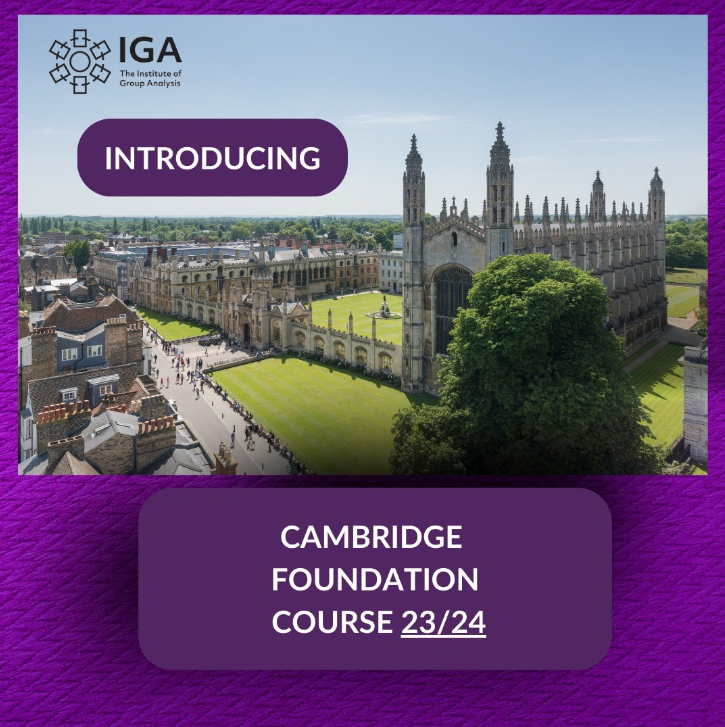 InstituteofGA's tweet photo. WE ARE NOW IN CAMBRIDGE - @InstituteofGA is proud to introduce the Cambridge Foundation Course in Group Analysis! Due to the popularity of our courses, we recommend reserving your space as soon as possible. For more information, click this link: https://t.co/CAolpvTQ5I https://t.co/Lx263sGYDg