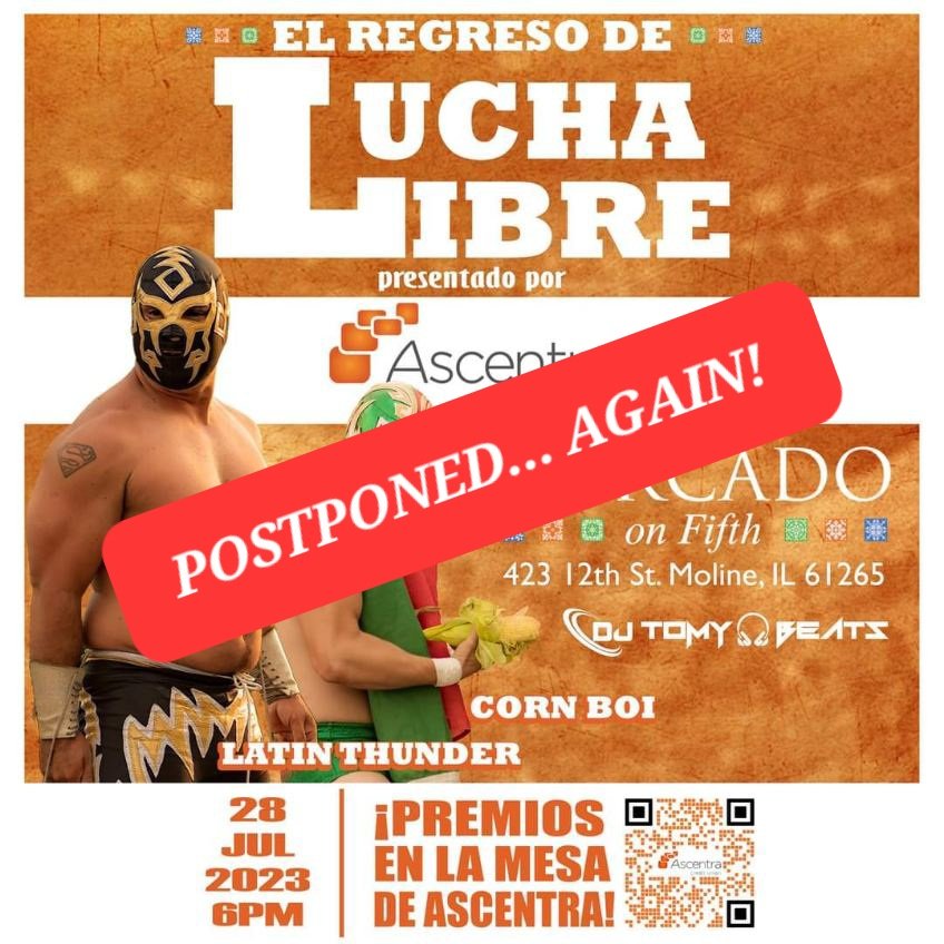 🚨 BREAKING NEWS 🚨

Due to the extreme heat advisory and the potential for severe thunderstorms, tonight's event with Mercado on 5th will once again be postponed.

Stay safe, everyone! A rescheduled date will be announced soon!