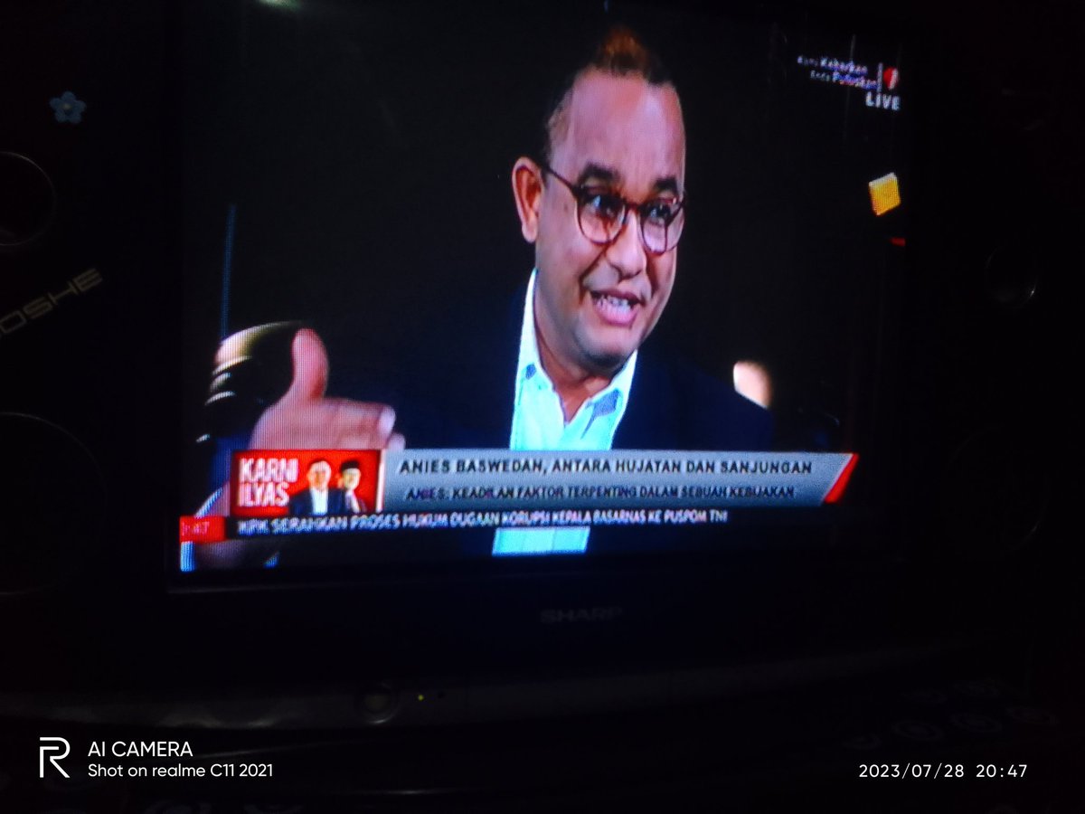 Nonton Anies tv one ... Seperti biasa janji manis ... Sewaktu mau jadi gubernur ...😂